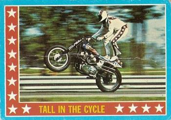 1974 Topps Evel Knievel #10 Tall in the Cycle Front