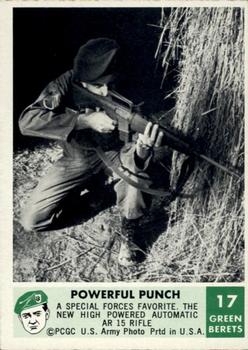 1966 Philadelphia Green Berets #17 Powerful Punch Front