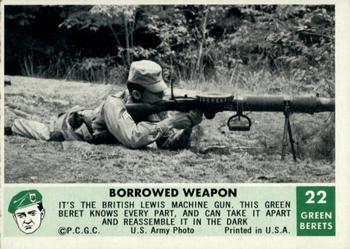 1966 Philadelphia Green Berets #22 Borrowed Weapon Front