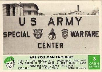 1966 Philadelphia Green Berets #3 Are you Man Enough? Front
