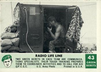 1966 Philadelphia Green Berets #43 Radio Life Line Front