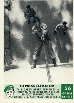 1966 Philadelphia Green Berets #56 Express Elevator Front