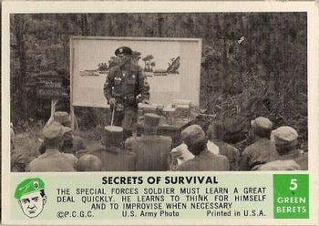 1966 Philadelphia Green Berets #5 Secrets of Survival Front
