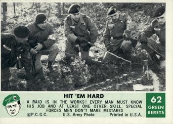 1966 Philadelphia Green Berets #62 Hit 'em Hard Front