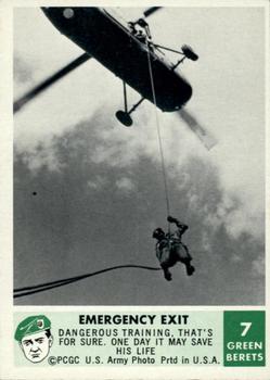 1966 Philadelphia Green Berets #7 Emergency Exit Front