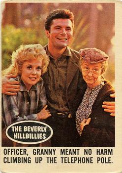 1963 Topps Beverly Hillbillies #2 Officer, Granny meant no harm climbing up the telephone pole. Front