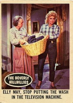 1963 Topps Beverly Hillbillies #25 Elly May, stop putting the wash in the television machine. Front