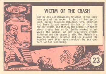 1966 Topps Lost in Space #23 Victim Of The Crash Back