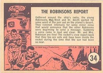 1966 Topps Lost in Space #34 The Robinsons Report Back