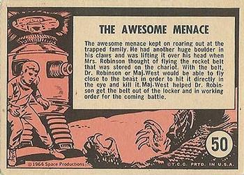 1966 Topps Lost in Space #50 The Awesome Menace Back