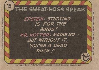 1976 Topps Welcome Back Kotter #15 But why can't I pledge to Brooklyn? Back