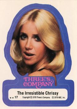 1978 Topps Three's Company #17 The Irresistible Chrissy Front