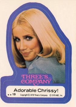 1978 Topps Three's Company #19 Adorable Chrissy! Front