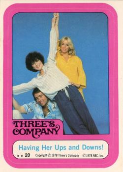 1978 Topps Three's Company #20 Having Her Ups and Downs! Front