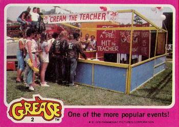 1978 Topps Grease #2 One of the more popular events! Front