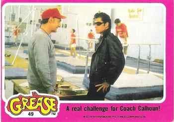 1978 Topps Grease #49 A real challenge for Coach Calhoun! Front