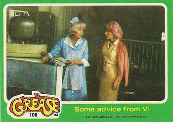 1978 Topps Grease #108 Some advice from Vi Front