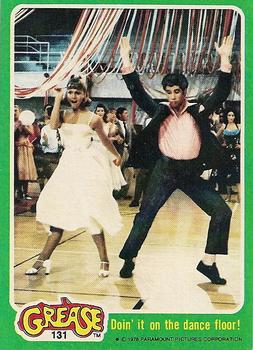1978 Topps Grease #131 Doin' it on the dance floor! Front