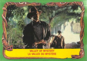 1981 O-Pee-Chee Raiders of the Lost Ark #6 Valley Of Mystery Front