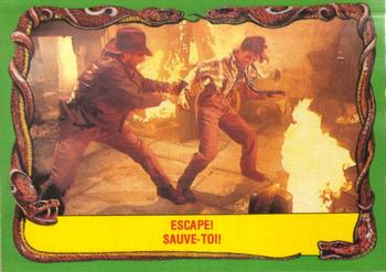 1981 O-Pee-Chee Raiders of the Lost Ark #32 Escape! Front