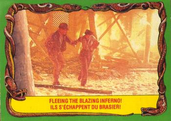 1981 O-Pee-Chee Raiders of the Lost Ark #33 Fleeing The Blazing Inferno! Front