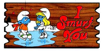 1982 Topps Smurf Supercards #46 I Smurf You Front