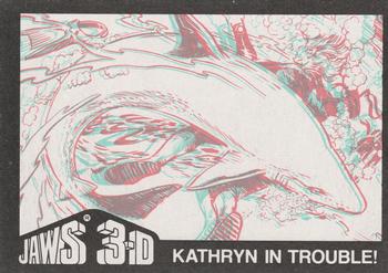 1983 Topps Jaws 3-D #11 Kathryn Morgan / Mike Brody Back