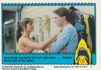 1983 Topps Jaws 3-D #15 Sean Brody / Kelly Ann Bukowski Front