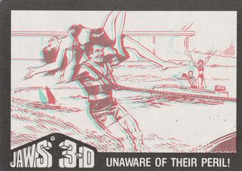 1983 Topps Jaws 3-D #29 This second shark... Back