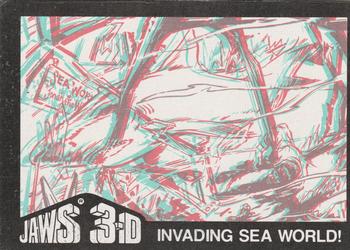 1983 Topps Jaws 3-D #34 At first, amazed... Back