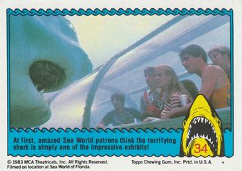 1983 Topps Jaws 3-D #34 At first, amazed... Front