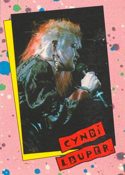 1985 Topps Cyndi Lauper #5 Cyndi, born June 20, 1953, is a Gemini. She wa Front
