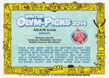 2014 Topps Garbage Pail Kids Series 1 #66a Adam Bomb Back