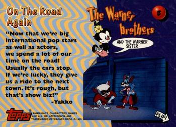 1995 Topps Animaniacs #8 On The Road Again Back