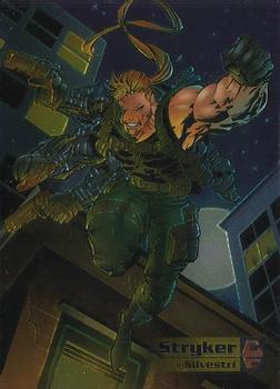 1995 Topps Cyber Force All-Chromium #5 Stryker Front