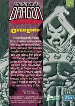 1995 Topps Finest Image Universe #7 OverLord Back