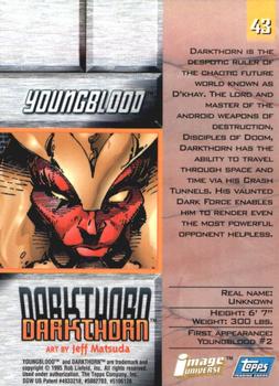 1995 Topps Finest Image Universe #43 Darkthorn Back