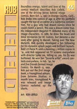 1995 Topps Finest Image Universe #45 Rob Liefeld Back