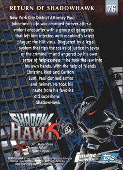 1995 Topps Finest Image Universe #76 Return of ShadowHawk Back