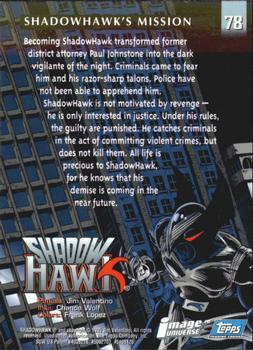 1995 Topps Finest Image Universe #78 ShadowHawk's Mission Back