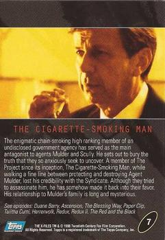 1998 Topps The X-Files: Fight the Future #7 The Cigarette-Smoking Man Back