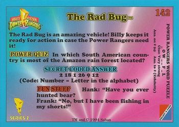 1994 Collect-A-Card Mighty Morphin Power Rangers Series 2 Retail #142 The Rad Bug Back