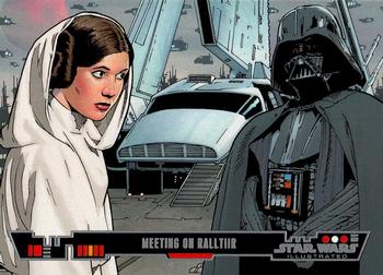 2013 Topps Star Wars Illustrated A New Hope #15 Meeting on Ralltiir Front
