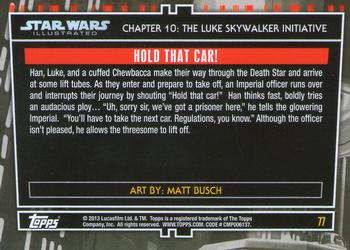 2013 Topps Star Wars Illustrated A New Hope #77 Hold that Car! Back