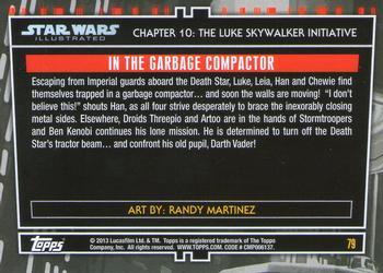 2013 Topps Star Wars Illustrated A New Hope #79 In the Garbage Compactor Back