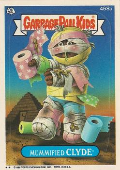 1988 Topps Garbage Pail Kids Series 12 #468a Mummified Clyde Front