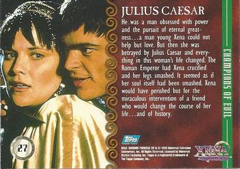 1998 Topps Xena: Warrior Princess #27 Julius Caesar Back