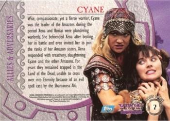 1999 Topps Xena Warrior Princess Series 3 #7 Cyane Back