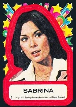 1977 Topps Charlie's Angels - Stickers #3 Sabrina Front