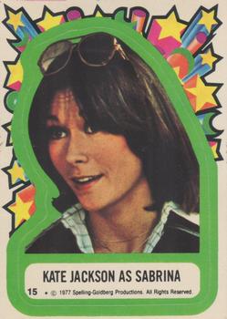 1977 Topps Charlie's Angels - Stickers #15 Kate Jackson As Sabrina Front